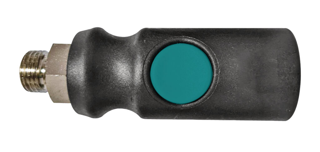 BEZPIECZNE SZYBKOZŁĄCZE Z GWINTEM ZEWNĘTRZNYM [Z PRZYCISKIEM]